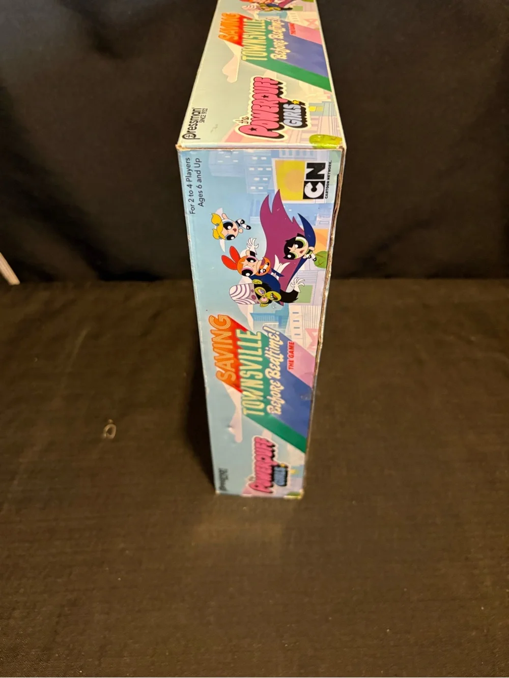 POWERPUFF GIRLS Saving Townsville Before Bedtime Board Game  w/ Mini Figs 2016
